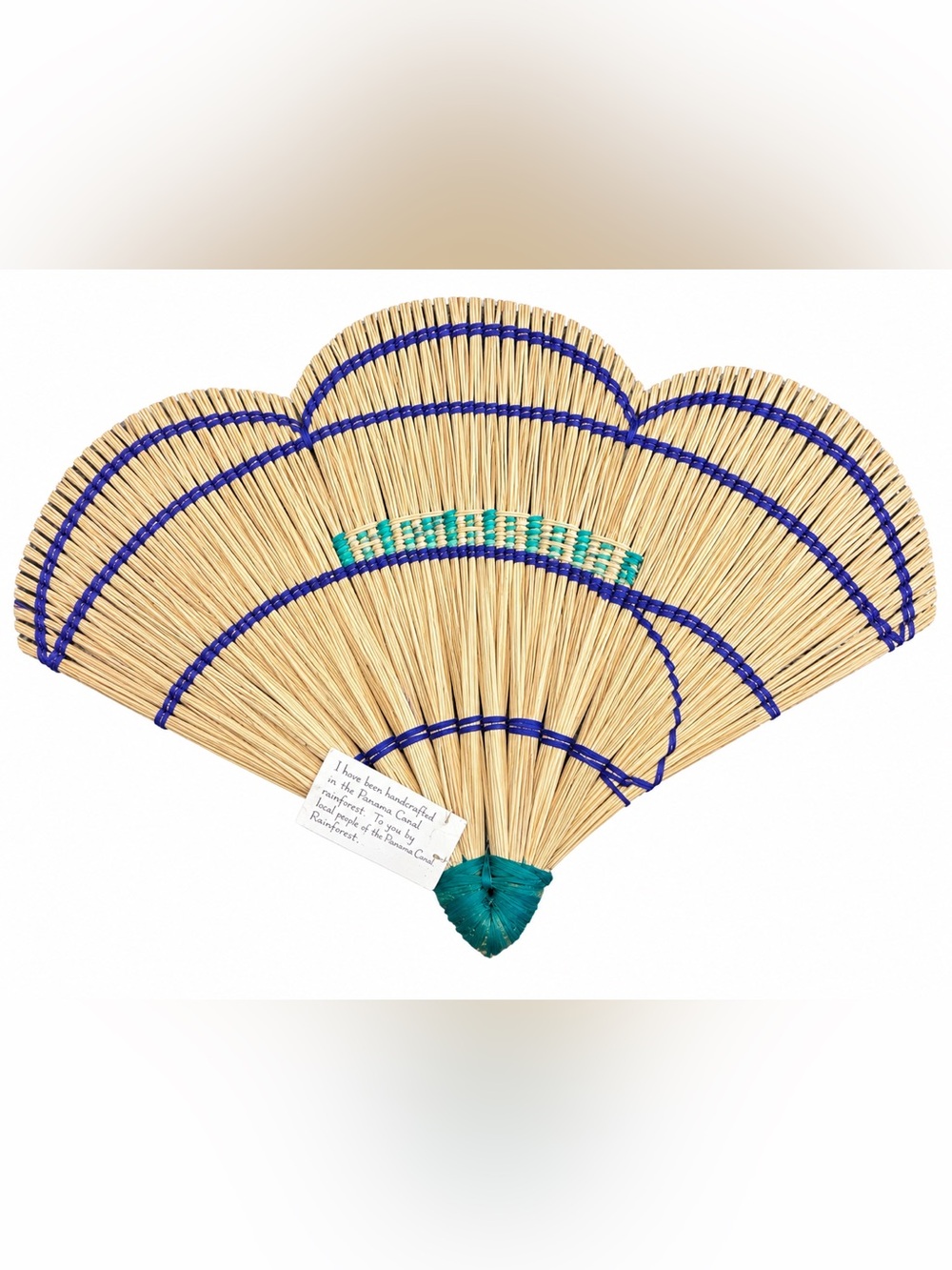 Handcrafted Panama Canal Rainforest Palm Fan